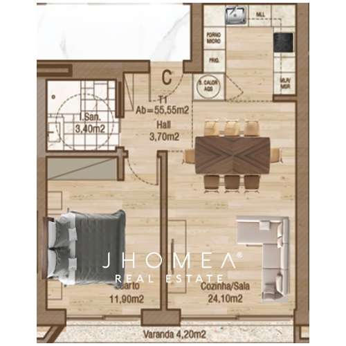 APARTAMENTO T1 - DESIRE, CAIS DA FONTE NOVA