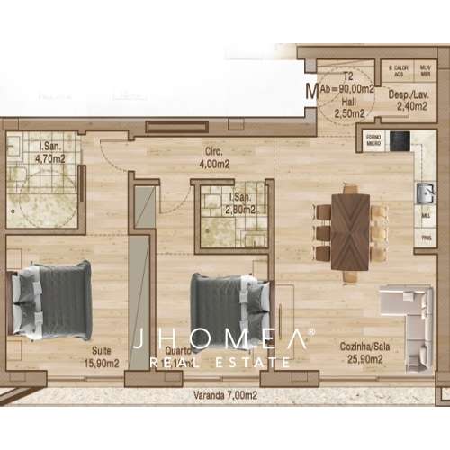 APARTAMENTO T2- DESIRE, CAIS DA FONTE NOVA