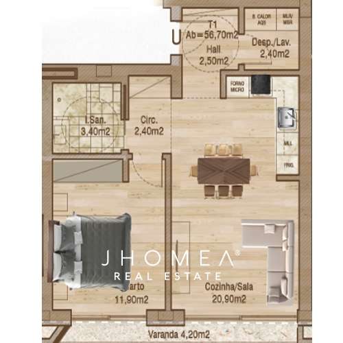 APARTAMENTO T1 - DESIRE, CAIS DA FONTE NOVA