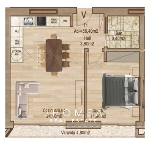 APARTAMENTO T1 - DESIRE, CAIS DA FONTE NOVA