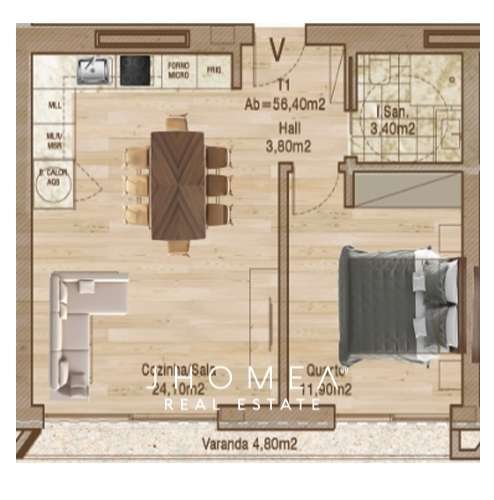 APARTAMENTO T1 - DESIRE, CAIS DA FONTE NOVA