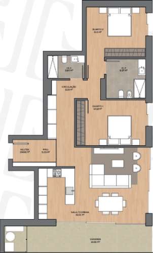 Apartamento T2  - Barrocas, Aveiro