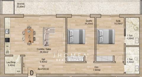 Apartamento T2 - Valley Place, Forca, Aveiro