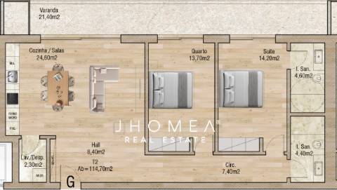Apartamento T2 - Valley Place, Forca, Aveiro