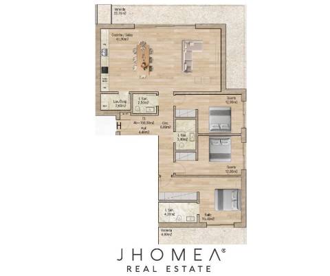 Apartamento T3 - Valley Place, Forca, Aveiro