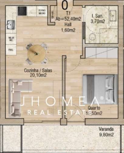 Apartamento T1 - Valley Place, Forca, Aveiro