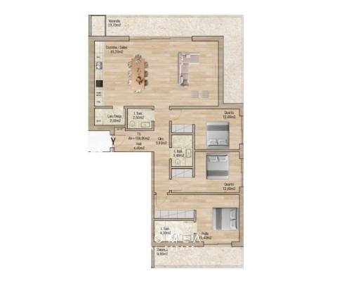 Apartamento T3 - Valley Place, Forca, Aveiro