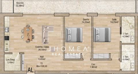 Apartamento T2 - Valley Place, Forca, Aveiro