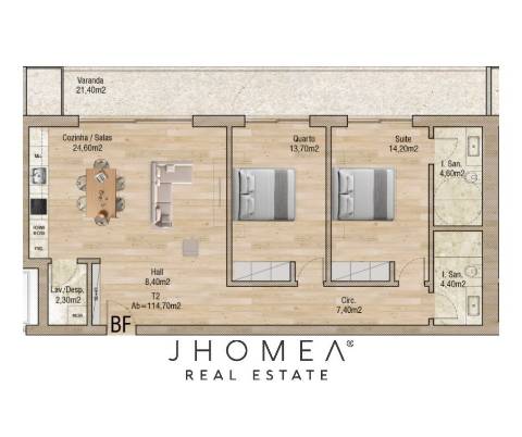 Apartamento T2 - Valley Place, Forca, Aveiro