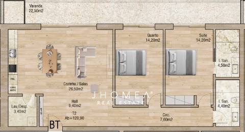 Apartamento T2 - Valley Place, Forca, Aveiro