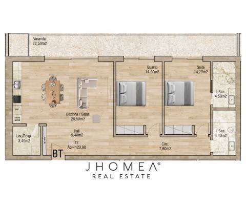 Apartamento T2 - Valley Place, Forca, Aveiro