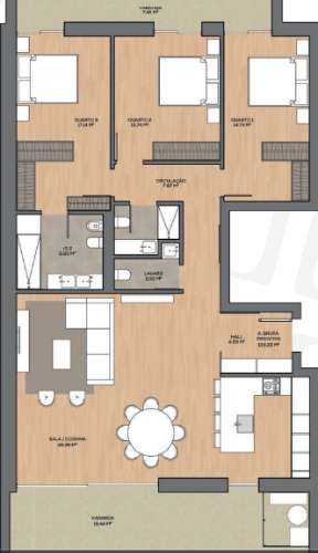 Apartamento T3 - Barrocas, Aveiro
