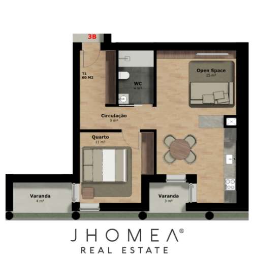 Apartamento T1 Venda em Rio Tinto,Gondomar