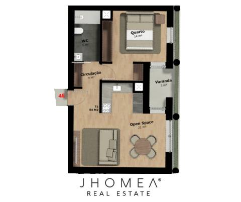 Apartamento T1 - Vacivus, Rio Tinto, Porto