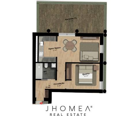 Apartamento T1 - Vacivus, Rio Tinto