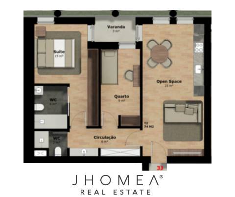 Apartamento T2 - Vacivus, Rio Tinto, Porto