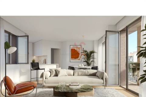 Apartamento T2 no Empreendimento Ferreira de Castro Flats em Bonfim, Porto