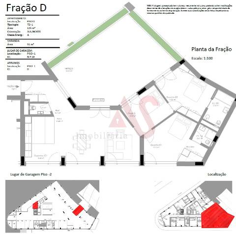 Apartamento T3 no Empreendimento Ferreira de Castro Flats em Bonfim, Porto