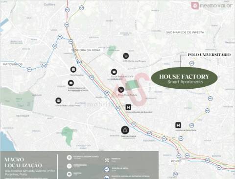 Apartamento T2 no Empreendimento House Factory em Paranhos, Porto