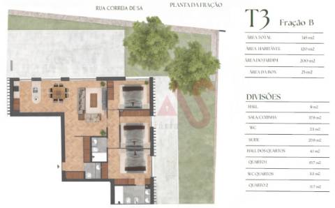 Apartamento T3 em construção no Empreendimento Paulo Dias Novais 45 no Porto