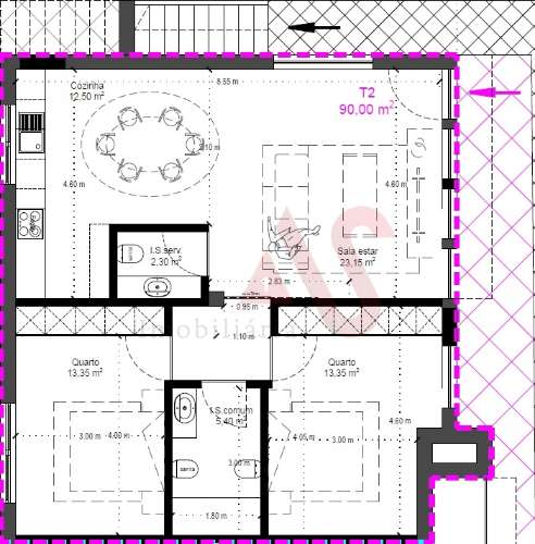 Apartamento T2 em São Mamede do Coronado, Trofa
