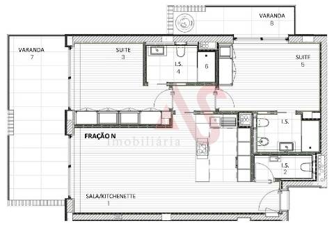 Apartamento T2 no empreendimento Espinho Beach Residendes em Espinho