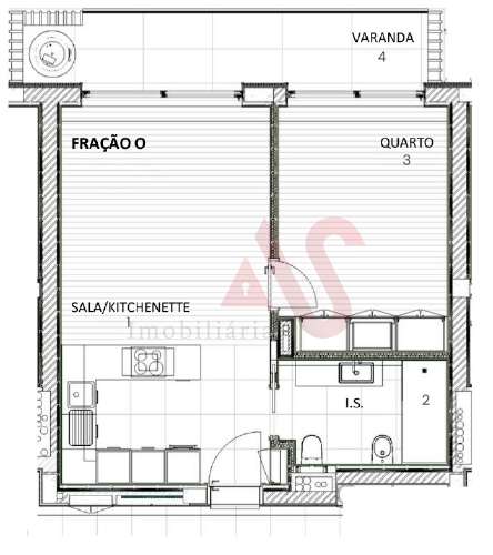 Apartamento T1 no empreendimento Espinho Beach Residendes em Espinho
