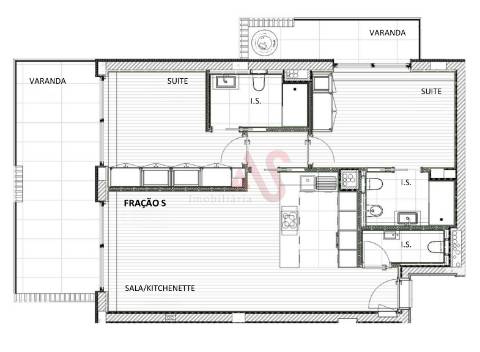 Apartamento T2 no empreendimento Espinho Beach Residendes em Espinho