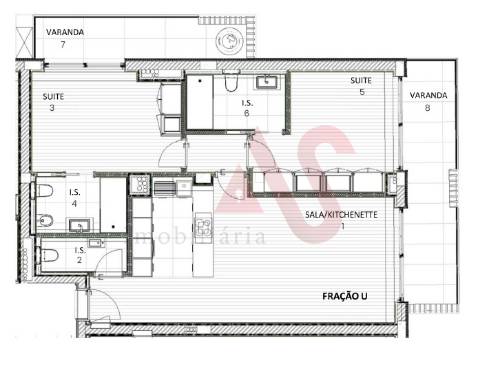 Apartamento T2 no empreendimento Espinho Beach Residendes em Espinho