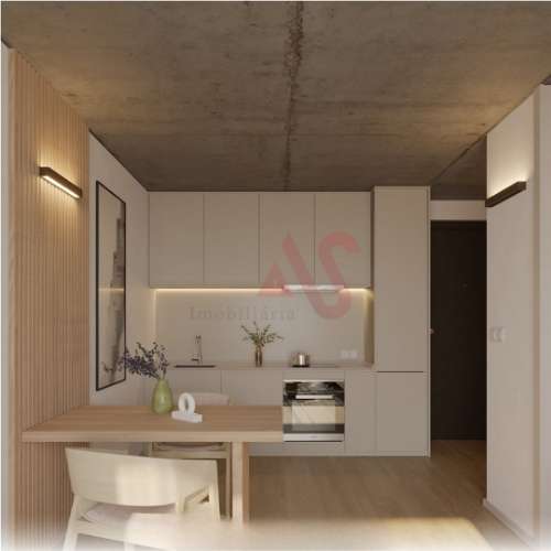 Apartamento T1 de Luxo em Construção no Empreendimento Metro 292 em Vila do Conde