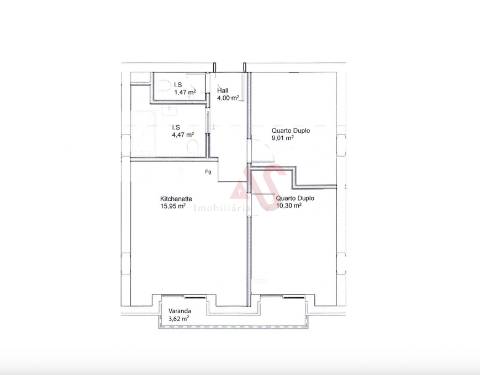 Apartamento T1+1 em construção localizado em Paranhos