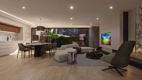 Moradia Térrea localizado em Grijo com 3 suítes e jardim