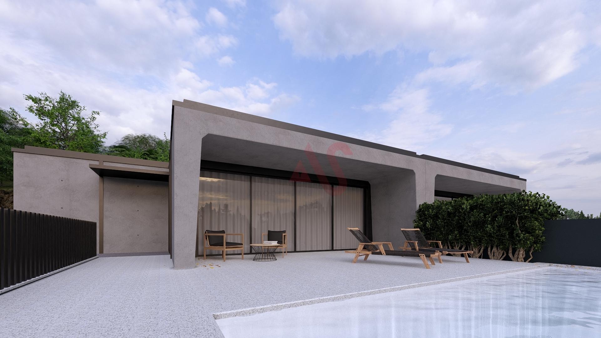 Moradia Térrea T3 com Piscina | Nova | Leitões, Guimarães