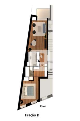 Apartamento T1 com Varanda próximo do Palácio de Cristal