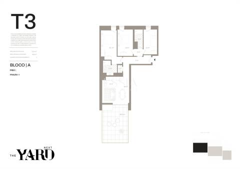 Apartamento T3 com Terraço de 35.77m2 nos Jardins D`Arrábida em Vila Nova de Gaia