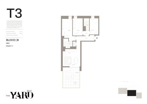 Apartamento T3 com Terraço de 30m2 nos Jardins D`Arrábida em Vila Nova de Gaia