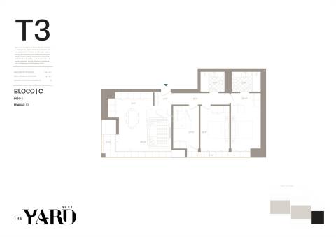 Apartamento T3 com 2 Varandas Vistas Rio e Mar nos Jardins D`Arrábida em Vila Nova de Gaia