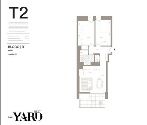 Apartamento T2 com Varanda 12m2 Vistas Rio e Mar nos Jardins D`Arrábida em Vila Nova de Gaia