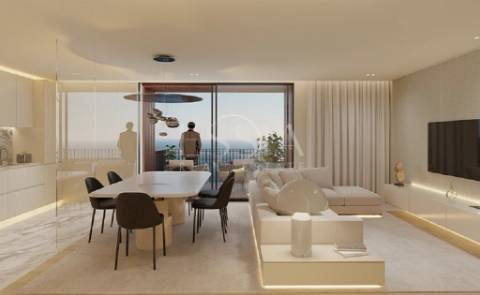 Apartamento T2 com Varanda 12m2 Vistas Rio e Mar nos Jardins D`Arrábida em Vila Nova de Gaia