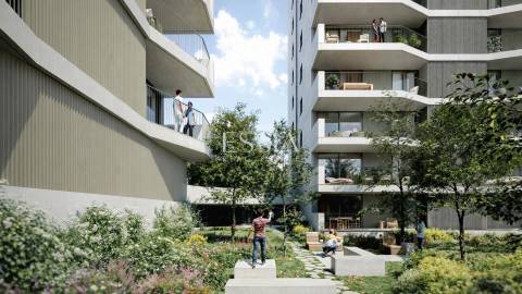 Apartamento T0 com Varanda no The Yard Urban