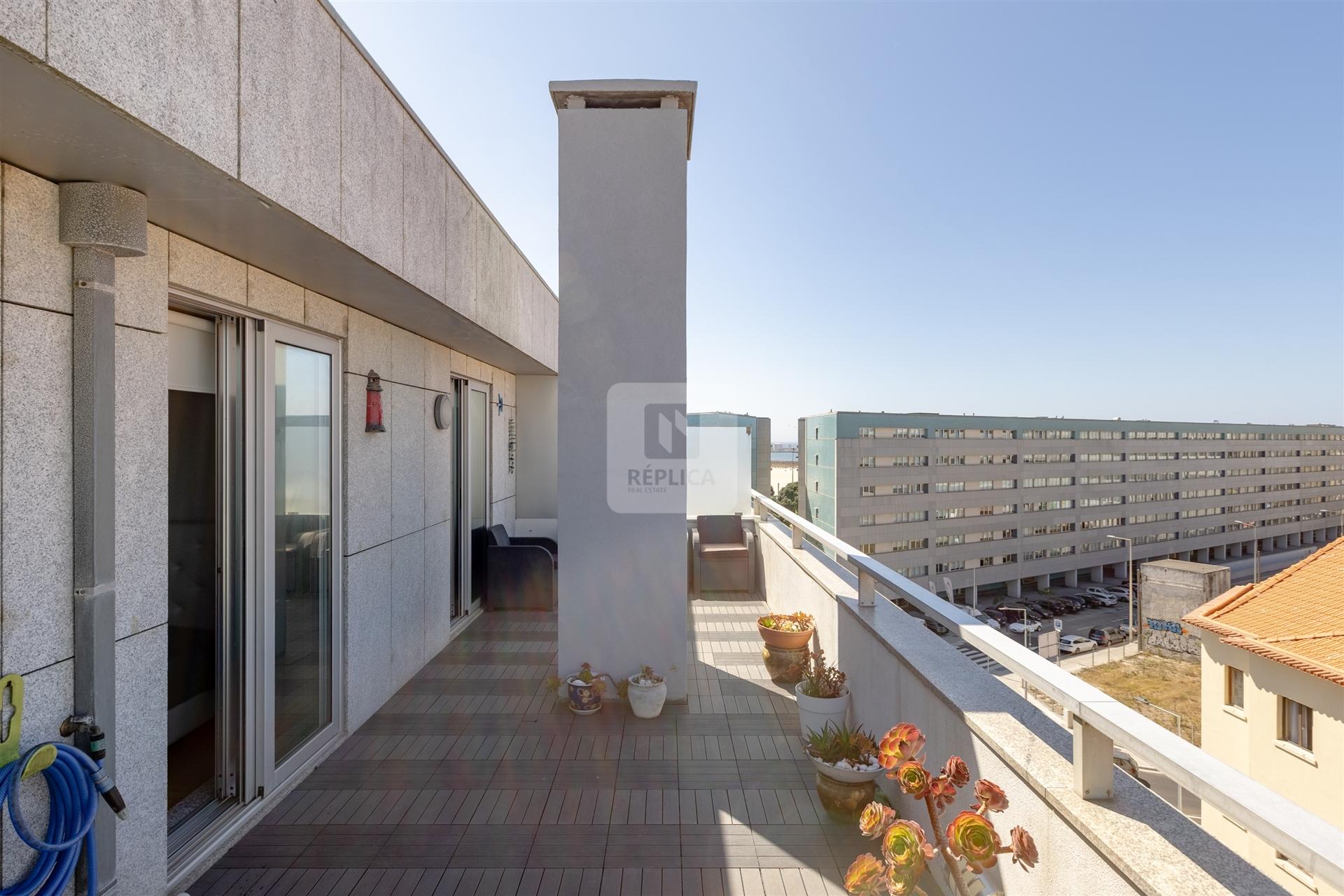 Penthouse com terraço e Vista Mar - Matosinhos Sul,  2 minutos da Praia