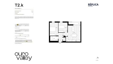 Apartamento T2 com Varanda e Garagem no Ouro Valley
