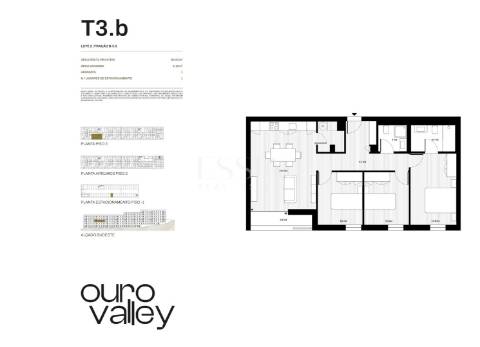 Apartamento T3 com Varanda e Garagem no Ouro Valley