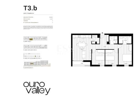 Apartamento T3 com Varanda e Garagem no Ouro Valley
