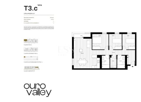 Apartamento T3 com Varanda e Garagem no Ouro Valley