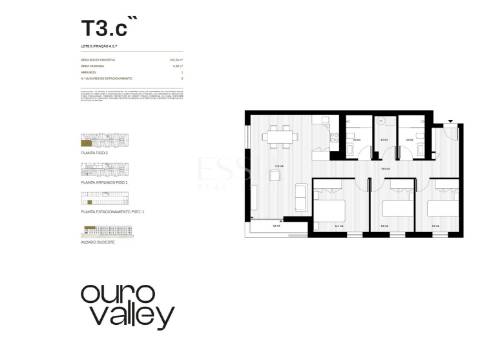 Apartamento T3 com Varanda e Garagem no Ouro Valley