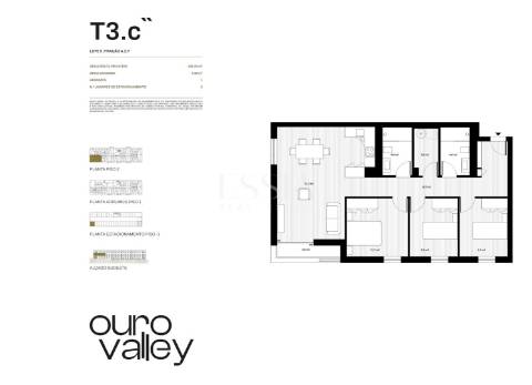 Apartamento T3 com Varanda e Garagem no Ouro Valley