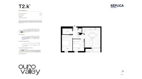 Apartamento T2 com Varanda e Garagem no Ouro Valley