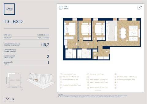 Apartamento T3 no Antas Atrium