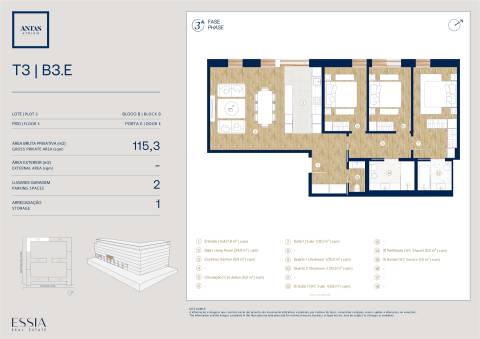 Apartamento T3 no Antas Atrium